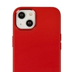 Alan Şanslı iPhone 14 Plus Asya Kırmızı Deri Silikon Kılıf