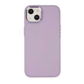 Alan Şanslı iPhone 14 Plus Asya Lila Deri Silikon Kılıf