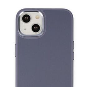 Alan Şanslı iPhone 14 Plus Asya Mor Deri Silikon Kılıf