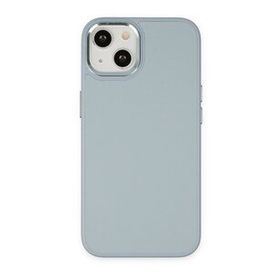Alan Şanslı iPhone 14 Plus Asya Sierra Blue Deri Silikon Kılıf