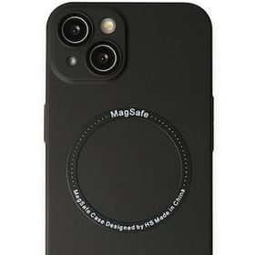 Alan Şanslı iPhone 14 Plus Jack Magneticsafe Lens Siyah Silikon Kılıf