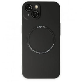Alan Şanslı iPhone 14 Plus Jack Magneticsafe Lens Siyah Silikon Kılıf