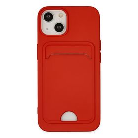 Alan Şanslı iPhone 14 Plus Kelvin Kartvizitli Kırmızı Silikon Kılıf