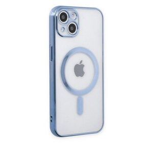 Alan Şanslı iPhone 14 Plus Magneticsafe Lazer Sierra Blue Silikon Kılıf