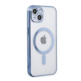 Alan Şanslı iPhone 14 Plus Magneticsafe Lazer Sierra Blue Silikon Kılıf