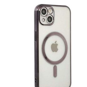 Alan Şanslı iPhone 14 Plus Magneticsafe Lazer Siyah Silikon Kılıf