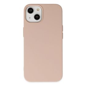Alan Şanslı iPhone 14 Plus Nano İçi Kadife Pudra Silikon Kılıf