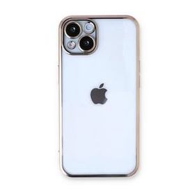 Alan Şanslı iPhone 14 Plus Razer Lensli Gold Silikon Kılıf