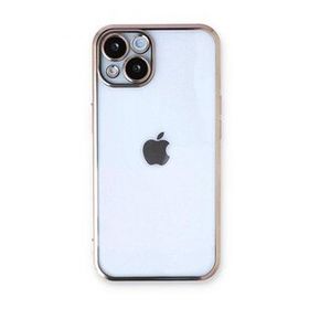 Alan Şanslı iPhone 14 Plus Razer Lensli Gold Silikon Kılıf