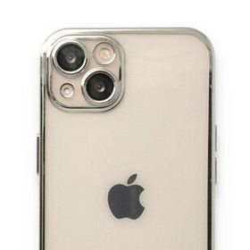 Alan Şanslı iPhone 14 Plus Razer Lensli Gümüş Silikon Kılıf