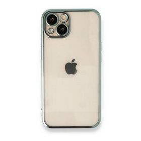 Alan Şanslı iPhone 14 Plus Razer Lensli Yeşil Silikon Kılıf