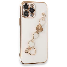 Alan Şanslı iPhone 14 Pro Esila Silikon Beyaz Kılıf