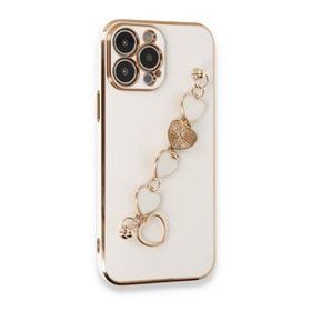 Alan Şanslı iPhone 14 Pro Esila Silikon Beyaz Kılıf