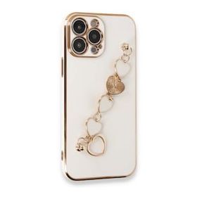 Alan Şanslı iPhone 14 Pro Esila Silikon Beyaz Kılıf