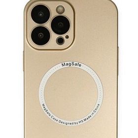 Alan Şanslı iPhone 14 Pro Jack Magneticsafe Lens Gold Silikon Kılıf