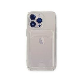 Alan Şanslı iPhone 14 Pro Kart Şeffaf Silikon Şeffaf Kılıf