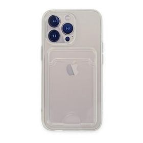 Alan Şanslı iPhone 14 Pro Kart Şeffaf Silikon Şeffaf Kılıf