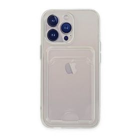 Alan Şanslı iPhone 14 Pro Kart Şeffaf Silikon Şeffaf Kılıf