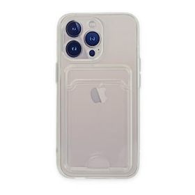 Alan Şanslı iPhone 14 Pro Kart Şeffaf Silikon Şeffaf Kılıf