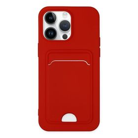 Alan Şanslı iPhone 14 Pro Kelvin Kartvizitli Kırmızı Silikon Kılıf