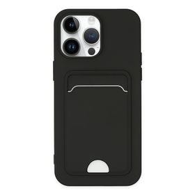 Alan Şanslı iPhone 14 Pro Kelvin Kartvizitli Siyah Silikon Kılıf