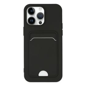 Alan Şanslı iPhone 14 Pro Kelvin Kartvizitli Siyah Silikon Kılıf