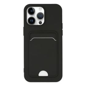 Alan Şanslı iPhone 14 Pro Kelvin Kartvizitli Siyah Silikon Kılıf