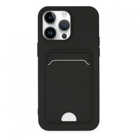 Alan Şanslı iPhone 14 Pro Kelvin Kartvizitli Siyah Silikon Kılıf