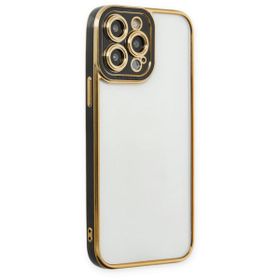 Alan Şanslı iPhone 14 Pro Liva Lens Silikon Siyah Kılıf