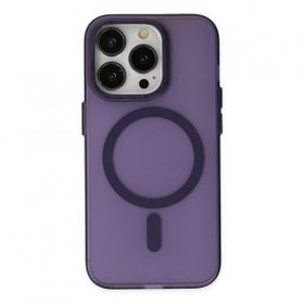 Alan Şanslı iPhone 14 Pro Lodos Magneticsafe Mat Kapak Mor Kılıf