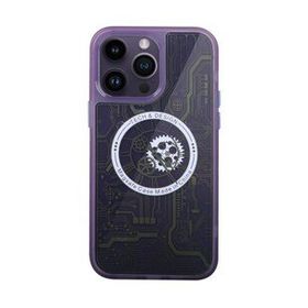 Alan Şanslı iPhone 14 Pro Magic Magneticsafe Silikon Derin Mor Kılıf