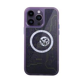 Alan Şanslı iPhone 14 Pro Magic Magneticsafe Silikon Derin Mor Kılıf