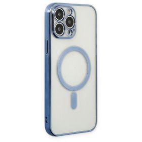Alan Şanslı iPhone 14 Pro Magneticsafe Lazer Sierra Blue Silikon Kılıf