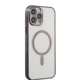 Alan Şanslı iPhone 14 Pro Magneticsafe Lazer Siyah Silikon Kılıf