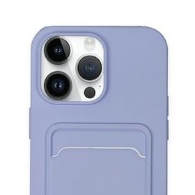Alan Şanslı iPhone 14 Pro Max Kelvin Kartvizitli Lila Silikon Kılıf