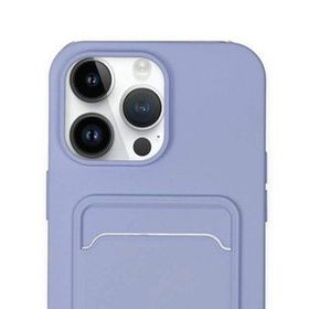 Alan Şanslı iPhone 14 Pro Max Kelvin Kartvizitli Lila Silikon Kılıf