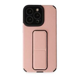 Alan Şanslı iPhone 14 Pro Mega Standlı Silikon Pudra Kılıf