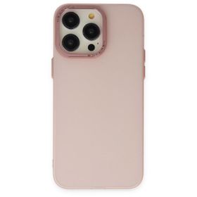 Alan Şanslı iPhone 14 Pro Modos Metal Kapak Pembe Kılıf