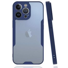 Alan Şanslı iPhone 14 Pro Platin Silikon Lacivert Kılıf