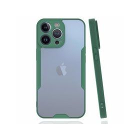 Alan Şanslı iPhone 14 Pro Platin Silikon Yeşil Kılıf