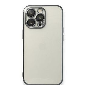 Alan Şanslı iPhone 14 Pro Razer Lensli Siyah Silikon Kılıf