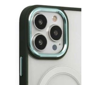Alan Şanslı iPhone 14 Pro Room Magneticsafe Köknar Yeşili Silikon Kılıf