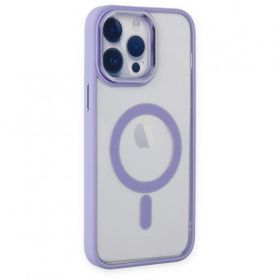 Alan Şanslı iPhone 14 Pro Room Magneticsafe Lila Silikon Kılıf