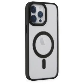 Alan Şanslı iPhone 14 Pro Room Magneticsafe Siyah Silikon Kılıf