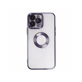 Alan Şanslı iPhone 14 Pro Slot Silikon Mor Kılıf