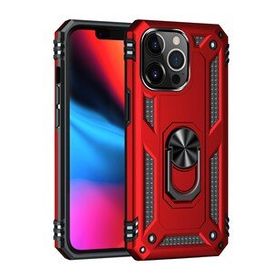 Alan Şanslı iPhone 14 Pro Sofya Yüzüklü Kırmızı Silikon Kapak Kılıf