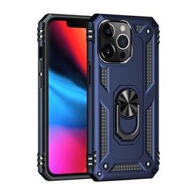 Alan Şanslı iPhone 14 Pro Sofya Yüzüklü Lacivert Silikon Kapak Kılıf