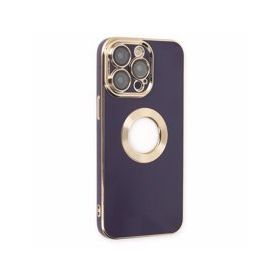 Alan Şanslı iPhone 14 Pro Store Silikon Derin Mor Kılıf