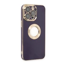Alan Şanslı iPhone 14 Pro Store Silikon Derin Mor Kılıf