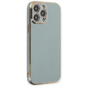 Alan Şanslı iPhone 14 Pro Volet Silikon Açık Yeşil Kılıf